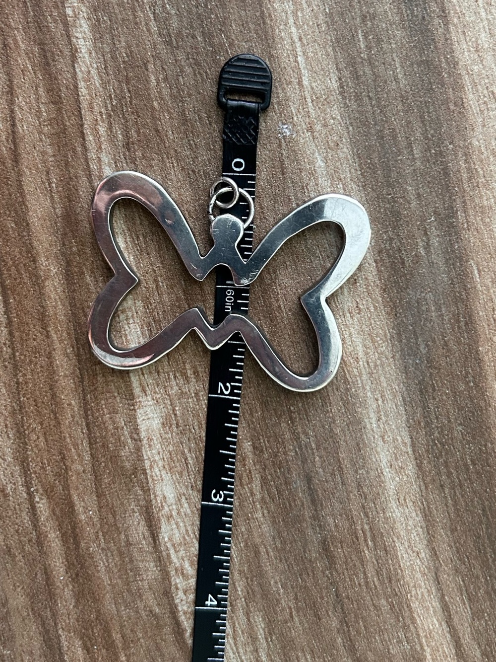 XL Sterling Silver Butterfly Pendant 12.9g Bold Outline, Openwork Design Vintage - Picture 6 of 8